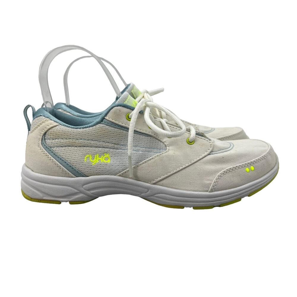 Ryka Womens 8.5 Shoes Teanna V1 Water Oil Resistant Canvas Lace Up Walking
